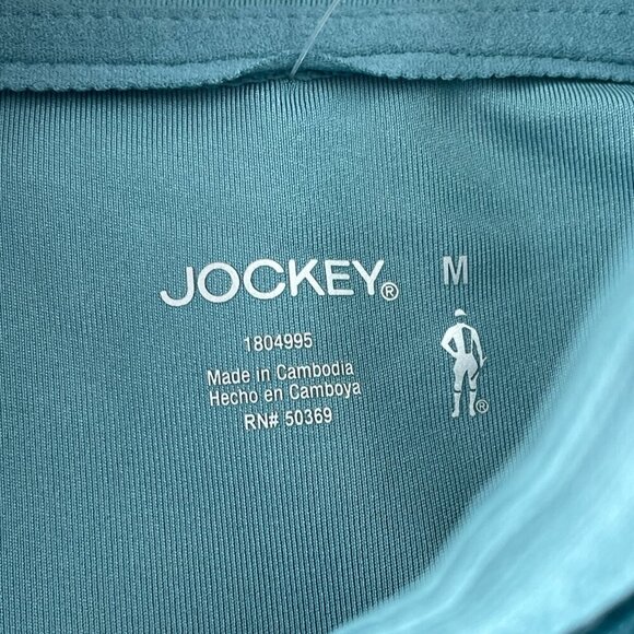 Jockey Womens Aqua Blue Zip-Up Activewear Jacket M Polyester & Spandex NWT 1585 - Picture 4 of 10